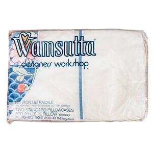 NEW Wamsutta Jay Yang 2 Standard Pillowcases Good Fortune Pair Floral Asian READ